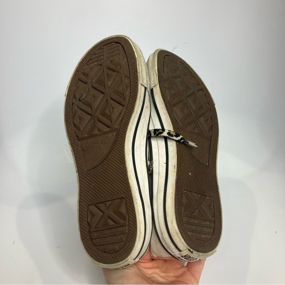 Converse all star animal print color block hightop sneakers women’s size 5 - Picture 7 of 9